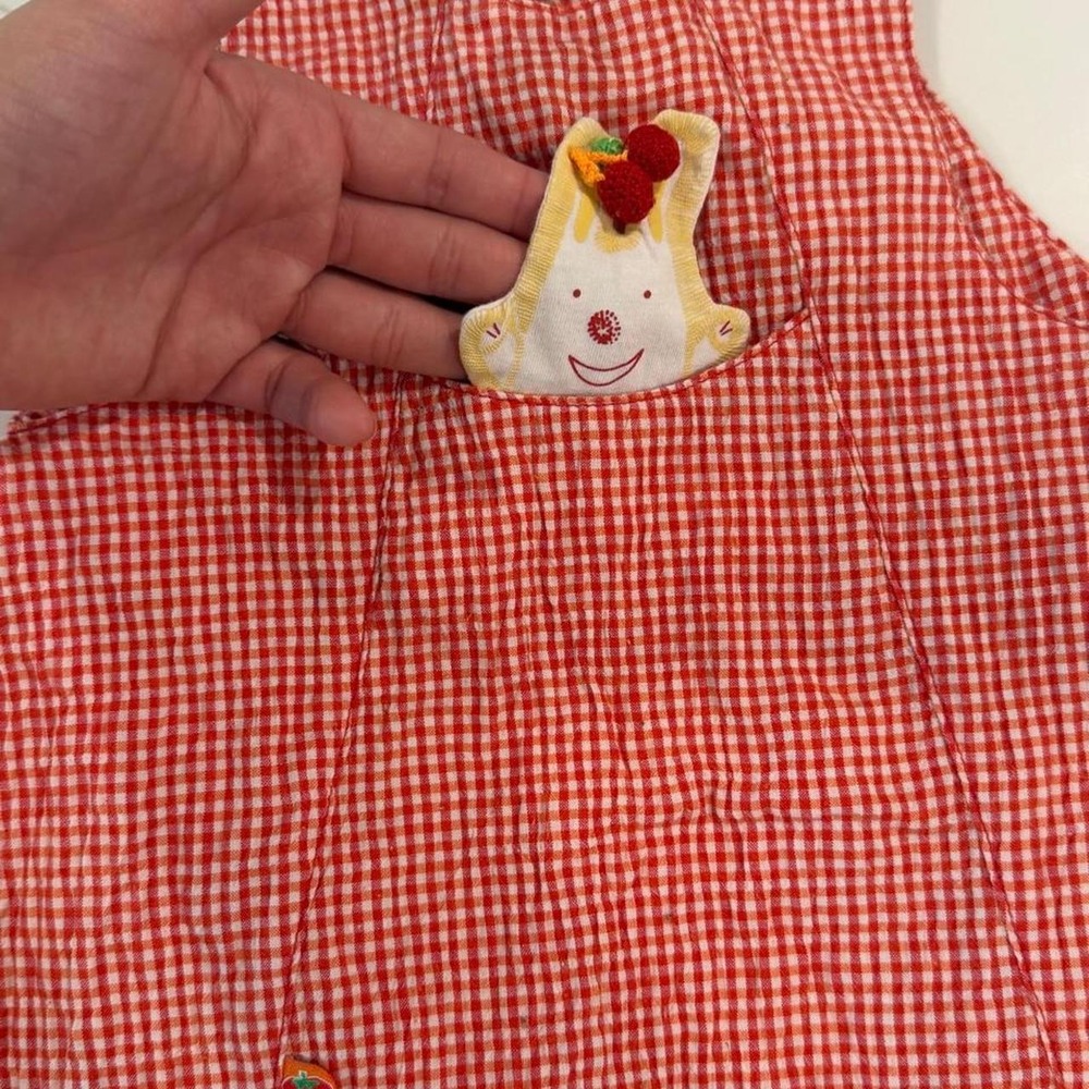 Whimsical Plaid Baby Blouse